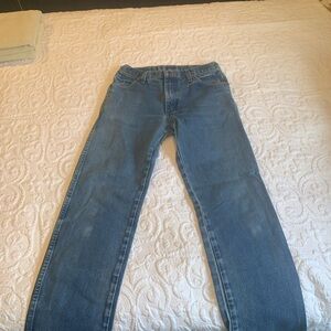 Wrangler Men's A201 Denim Straight Jeans